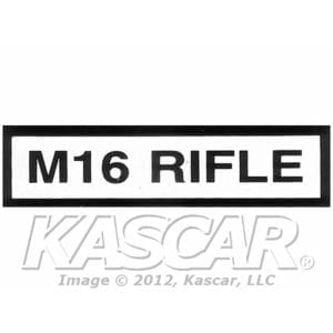 Decal, Rifle M16