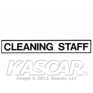 Decal, Cleaning Staff