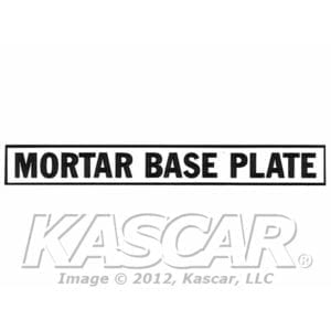 Decal, Mortar Base Plate