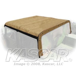 Cover, Fitted Vehicular Body, Tan/ 4 Mc Top Only
