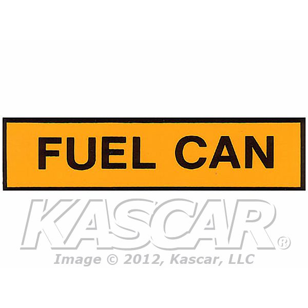 Decal, Fuel Can