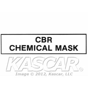 Decal, Chemical Mask Stowage