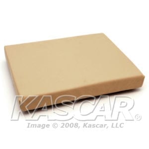 Cushion, Seat Back, Commanders and rear passenger, new material, Tan