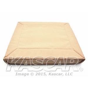 Cushion, seat bottom, Commander’s and rear passenger, new material, Tan