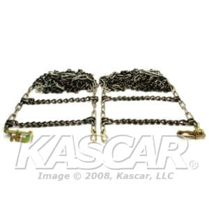 Tire Chains Set Of 2 For One Axle