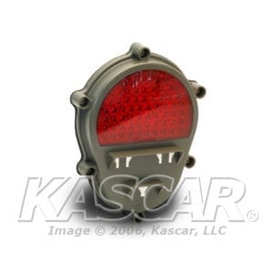 LED Rear Composit Thin Lamp, Green, Red Lens