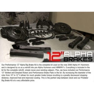 12″ Alpha Brake Kit
