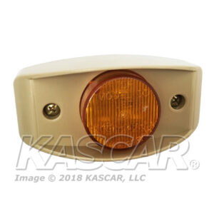 LED Marker Light, Amber with Tan Housing