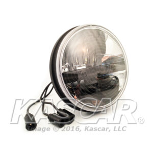 LED Headlight Replacement Lamp 12v/24 w/heated lens